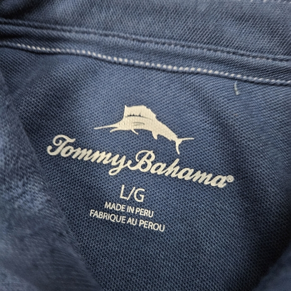Tommy Bahama Tropicool IslandZone Pique Polo Shirt LargeSize Large GUC - Picture 7 of 7